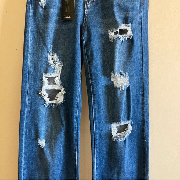 Vivi vito Denim Wash Distressed Jeans | NWT | Size 5 - Picture 4 of 9